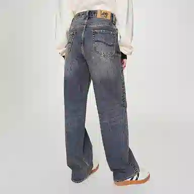 Lee FW24 Loose Straight Leg Mid Blue Jeans