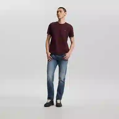 Lee Xline Logo Print Tee Black