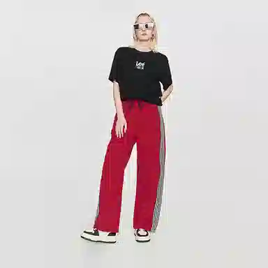 Lee SS24 Colorblock Letter Print Tee Black