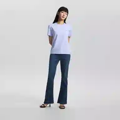 Lee Xline Logo Print Tee Black