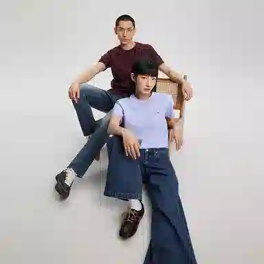 Lee Xline Logo Print Tee Black