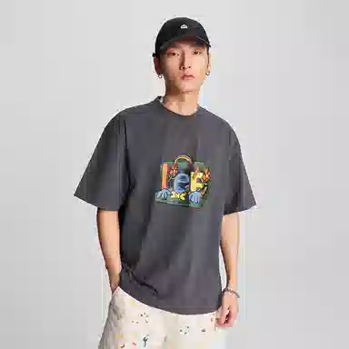 Lee X Melting Sadness FW24 Printed Tee Iron Gray