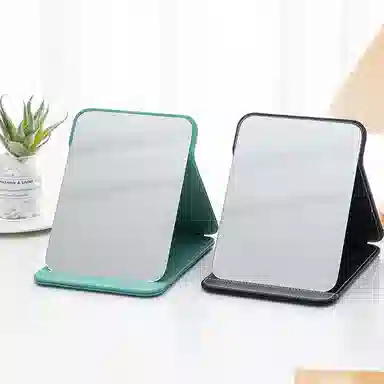 悦语 镜子化妆镜便携家用随身小梳妆镜台式桌面折叠