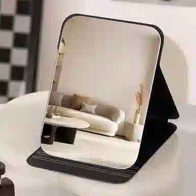 悦语 便携化妆镜女旅游可手持迷你小镜子折叠随身镜