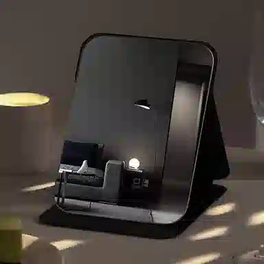 悦语 便携化妆镜女旅游可手持迷你小镜子折叠随身镜