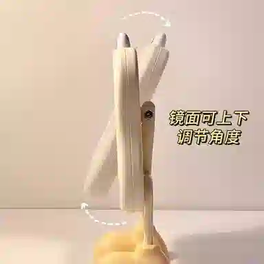 悦语大脚丫化妆镜桌面台式单面卡通大眼宿舍美妆补妆梳妆公主镜镜子 台式镜