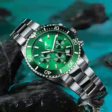 KANGOL Three-Eye Chronograph Black