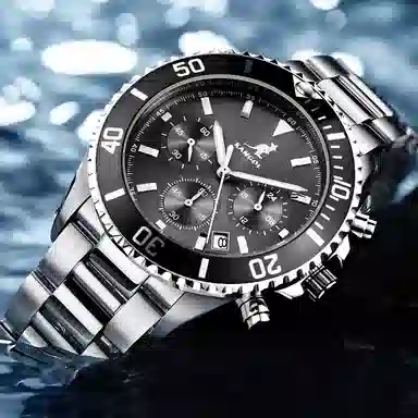 KANGOL Three-Eye Chronograph Black