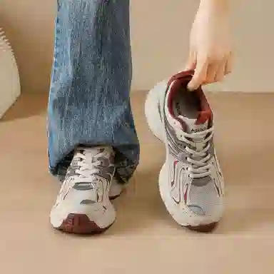 AGSDON Low-Top Thick-Soled Sneakers