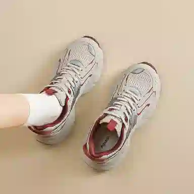 AGSDON Low-Top Thick-Soled Sneakers