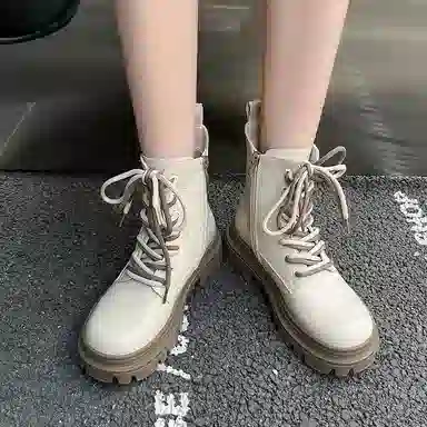 AGSDON Martin Boots 5cm Fur Lined