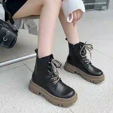 AGSDON Martin Boots 5cm Fur Lined