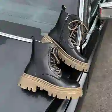 AGSDON Martin Boots 5cm Fur Lined