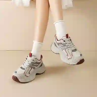 AGSDON Low-Top Thick-Soled Sneakers