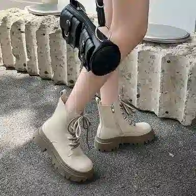 AGSDON Martin Boots 5cm Fur Lined