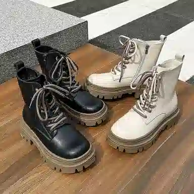 AGSDON Martin Boots 5cm Fur Lined