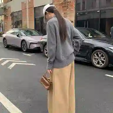 西木汀 可可月光 小众设计高级感通勤百搭时尚链条包 牛皮 手提包 常规 女款 深邃黑/橄榄绿/美拉德棕