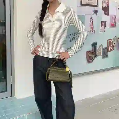 西木汀 可可月光 小众设计高级感通勤百搭时尚链条包 牛皮 手提包 常规 女款 深邃黑/橄榄绿/美拉德棕