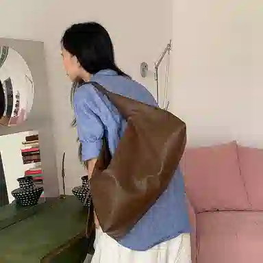 西木汀 向野 小众设计高级感通勤百搭简约 牛皮 斜挎单肩包 常规 女款 多色