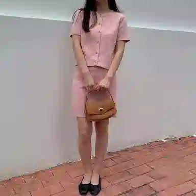 西木汀 枫糖 小众品牌设计复古百搭通勤高级感单肩包 头层牛皮 手提包 小号 女款 焦糖棕/大象灰