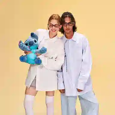 CANOTWAIT_ x Disney Stitch Embroidered Shirt