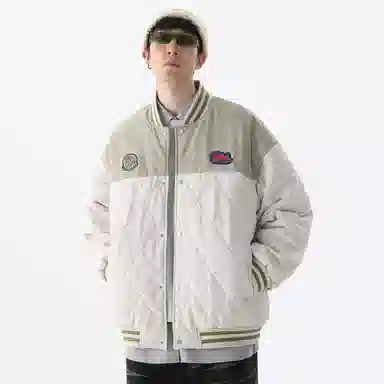 FIDO DIDO Quilted Varsity Jacket