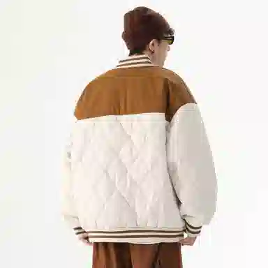 FIDO DIDO Quilted Varsity Jacket