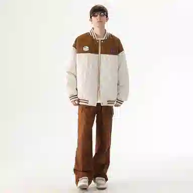 FIDO DIDO Quilted Varsity Jacket