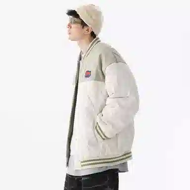 FIDO DIDO Quilted Varsity Jacket