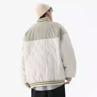 FIDO DIDO Quilted Varsity Jacket