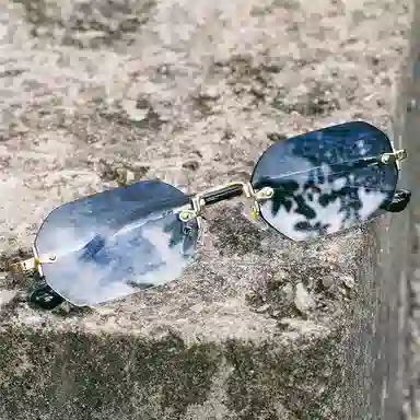 SOMAN Fashion Polygon Frameless Sunglasses