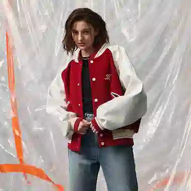 Mishkanyc Varsity Jacket Burgundy