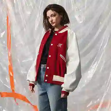 Mishkanyc Varsity Jacket Burgundy