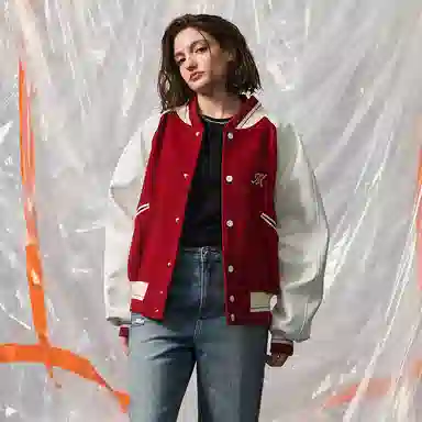 Mishkanyc Varsity Jacket Burgundy