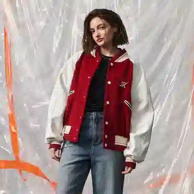 Mishkanyc Varsity Jacket Burgundy