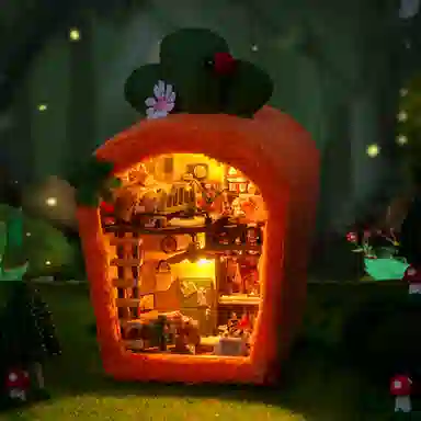 天予小镇 小房子拼装 微缩模型屋 拼图