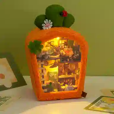 天予小镇 小房子拼装 微缩模型屋 拼图