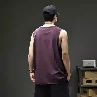 遨宇 高端简约凉感美式基础款坎肩潮牌运动健身无袖背心 男女同款