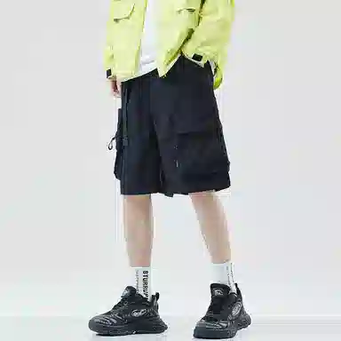 遨宇 高端美式街头防水透气宽松直筒五分裤户外机能登山骑行露营工装短裤 男女同款