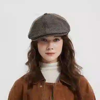KENMONT Beret Black Grey