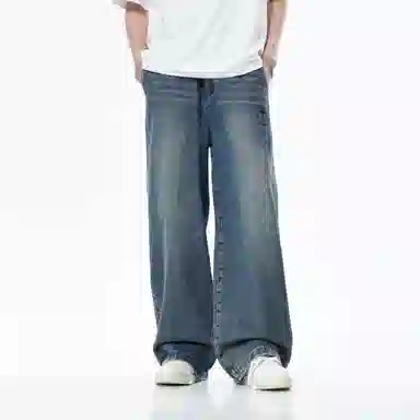 BJHG Vintage Star Print Jeans