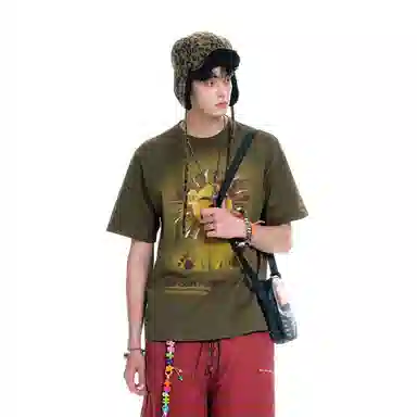 BJHG Silent Series Lion Print T-Shirt