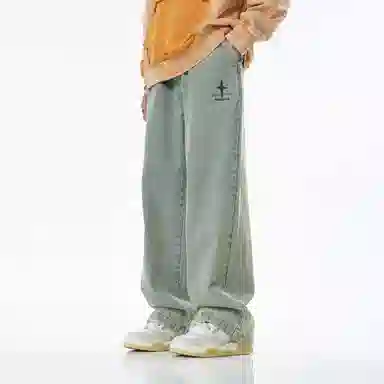 BJHG Vintage Star Print Jeans