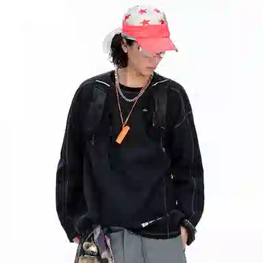 BJHG Reckless Reflective Logo Long Sleeve Tee