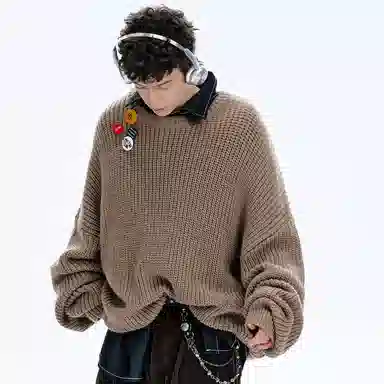 BJHG Reckless Amber Glow Knit Sweater