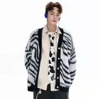 BJHG Reckless Vintage Zebra Cardigan
