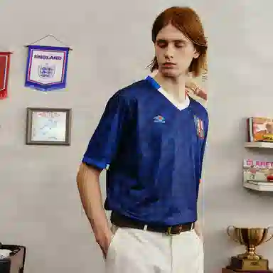 Umbro European Cup Series France Jersey Tee Navy