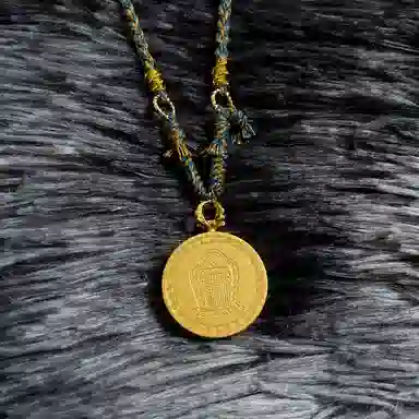 花茜樱 前世今生 扎基拉姆手绘随身唐卡招财转运事业顺利手工编绳原创设计品牌 合金 项链 女款