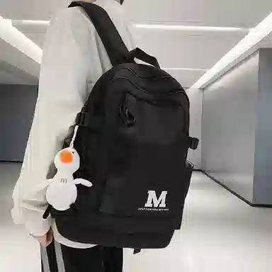 醇龙 休闲简约大容量 尼龙 双肩包