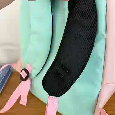 醇龙 学院风街头旅行潮流 尼龙 双肩包 男女同款情侣款 粉色/米白/紫色/黑色